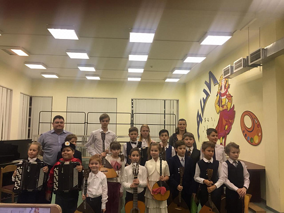 Отчетный концерт народного отделения.