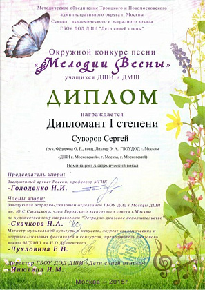 "Мелодии весны"