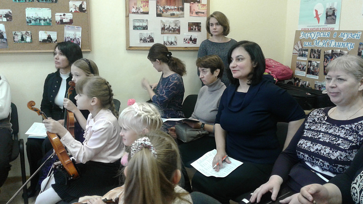 Отчет о  проведении смотра работ преподавателей класса скрипки  ДМШ и ДШИ города  Москвы