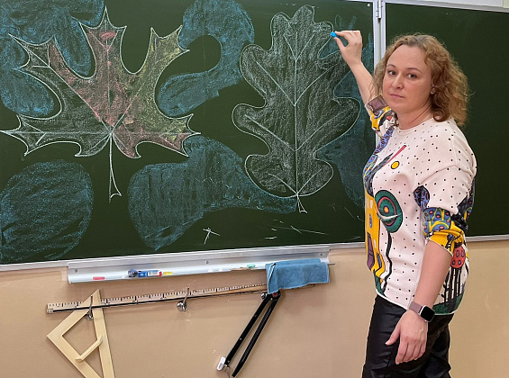 Урок ИЗО в 3Д классе в школе 2065