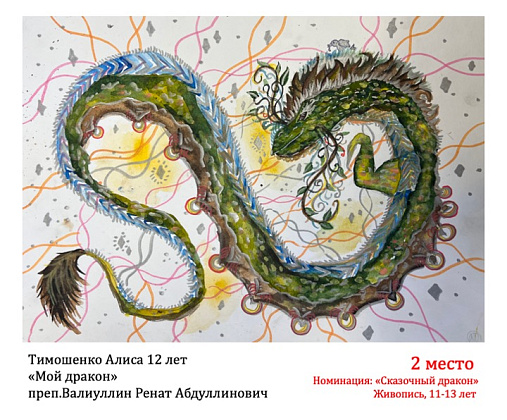 Всероссийская выставка-конкурс работ учащихся ДХШ и ДШИ, посвященная символу 2024 года – Дракону